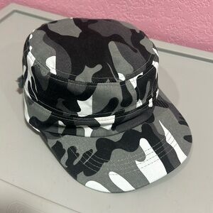 Gray Camo Army Hat 100% Polyester